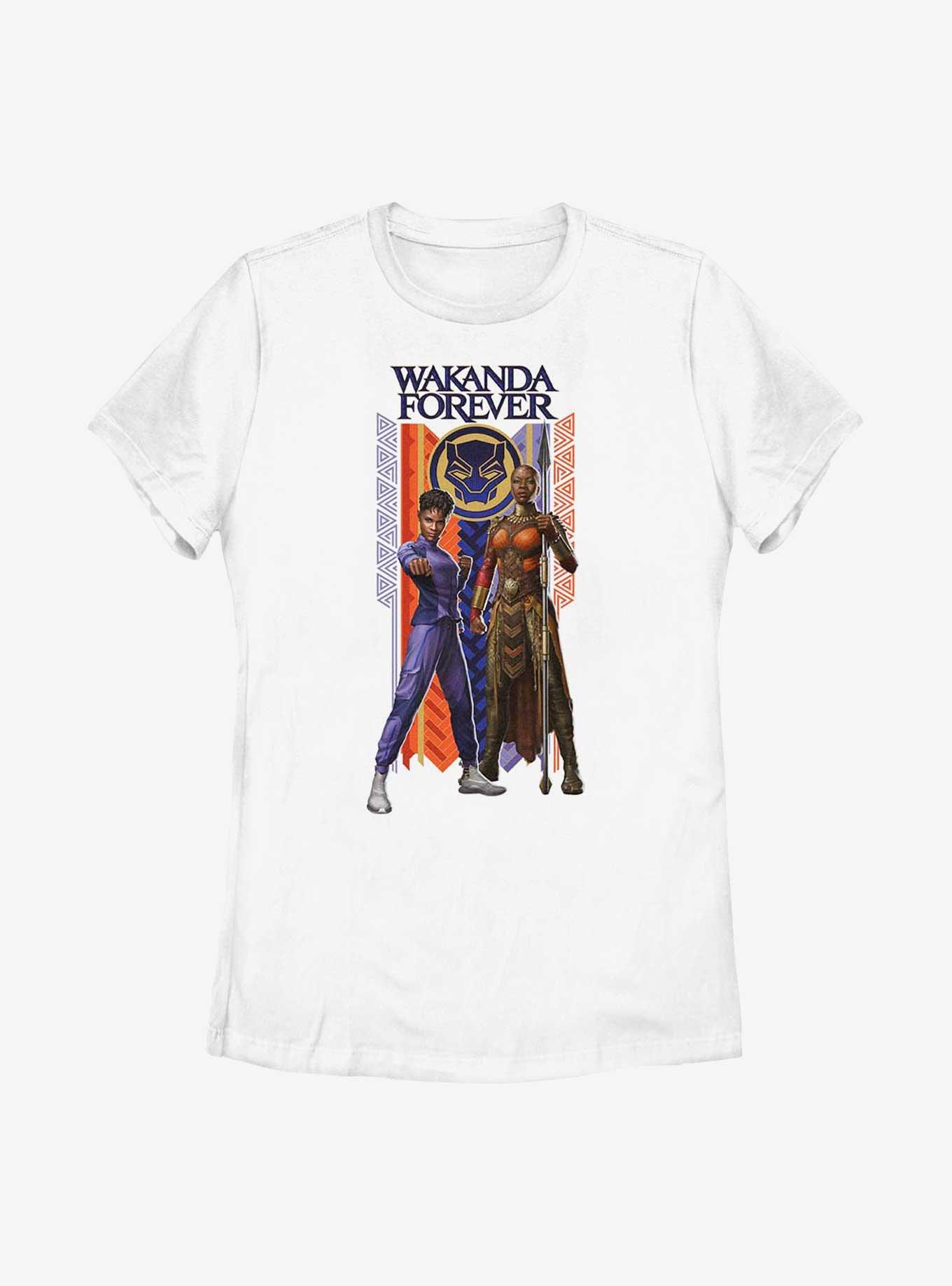 Marvel Black Panther: Wakanda Forever Shuri Okoye Banner Womens T-Shirt, , hi-res