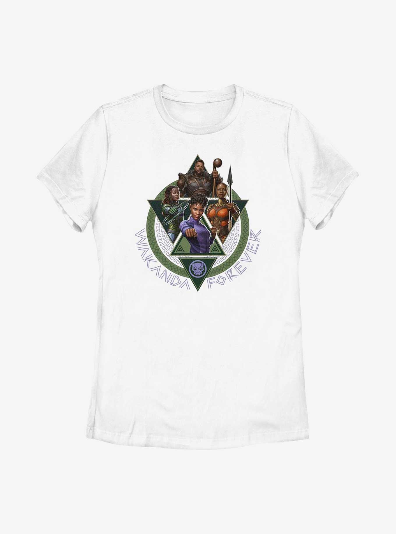 Marvel Black Panther: Wakanda Forever Squad Womens T-Shirt, WHITE, hi-res