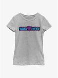 Marvel Black Panther: Wakanda Forever Banner Youth Girls T-Shirt, ATH HTR, hi-res