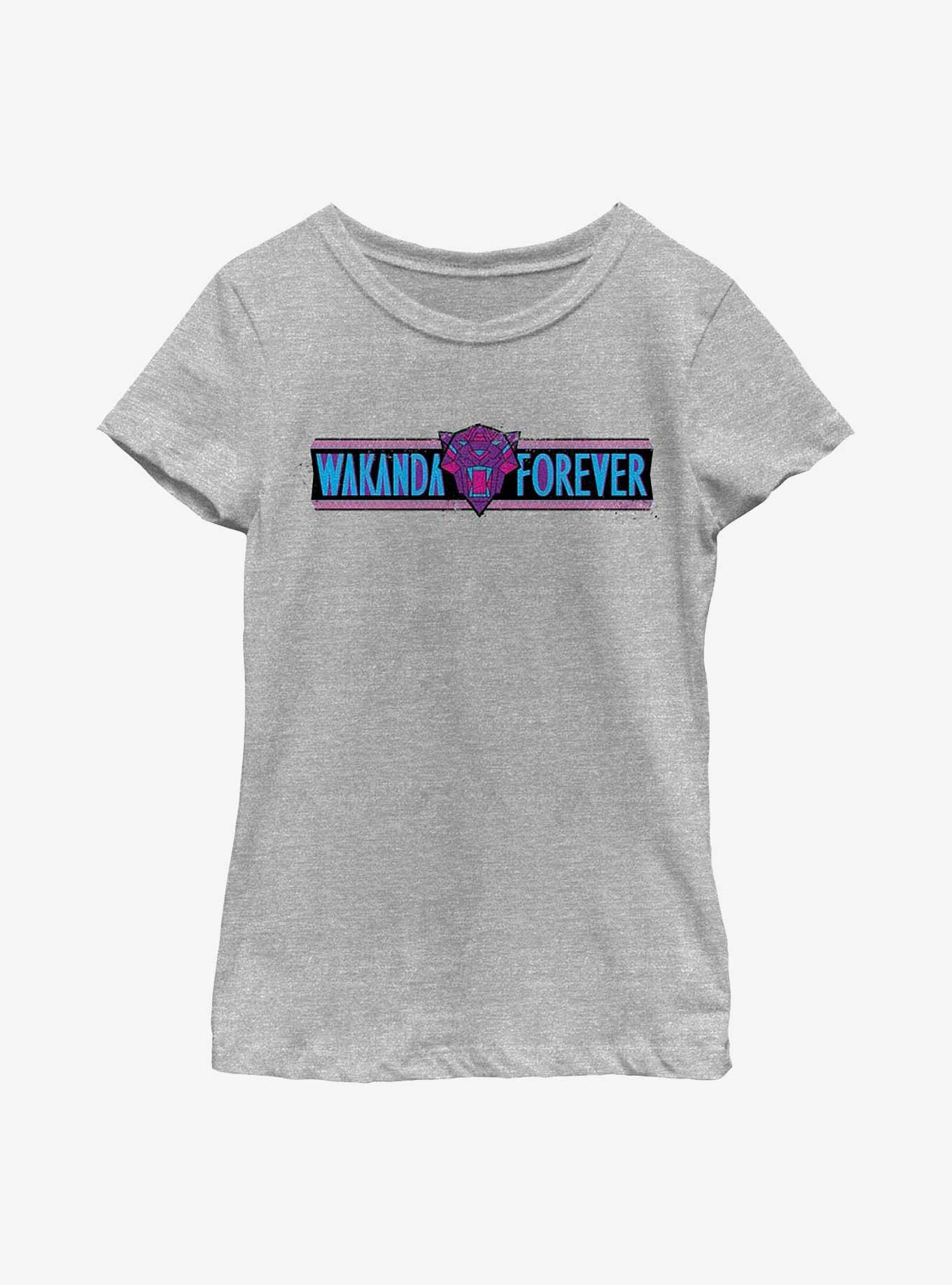 Marvel Black Panther: Wakanda Forever Banner Youth Girls T-Shirt, , hi-res