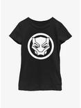 Marvel Black Panther: Wakanda Forever Simple Sigil Youth Girls T-Shirt, BLACK, hi-res