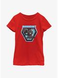 Marvel Black Panther: Wakanda Forever Ironheart Badge Youth Girls T-Shirt, RED, hi-res