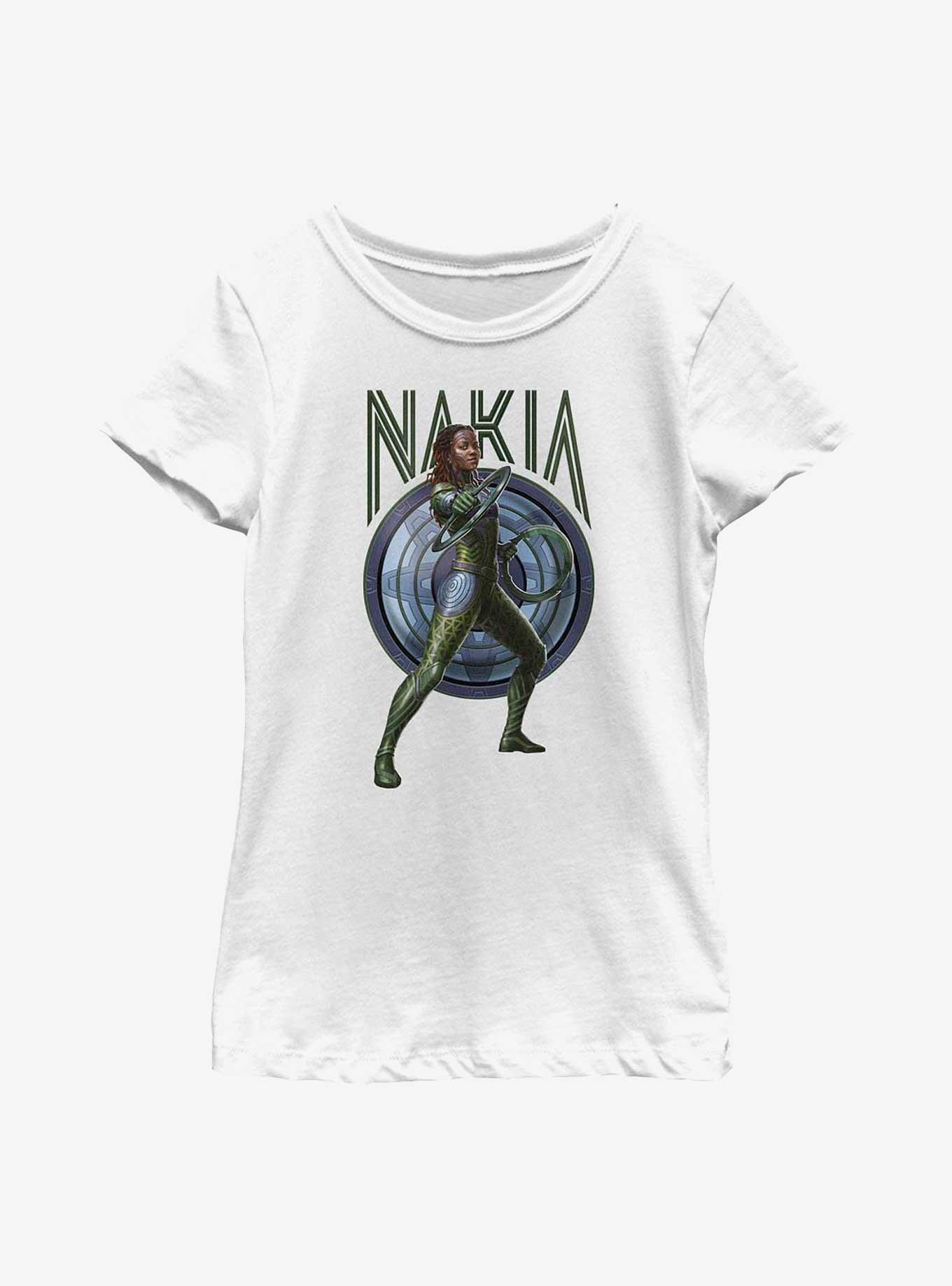 Marvel Black Panther: Wakanda Forever Nakia Youth Girls T-Shirt, WHITE, hi-res