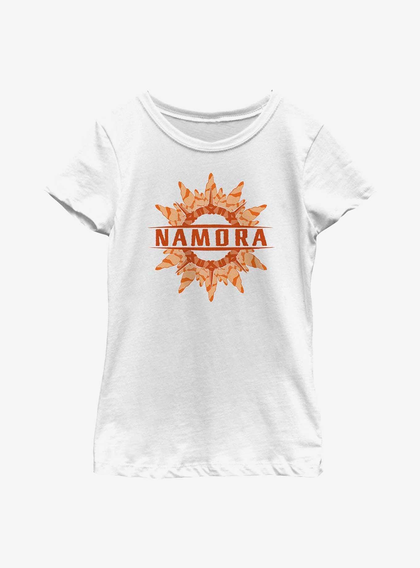 Marvel Black Panther: Wakanda Forever Namora Coral Ring Youth Girls T-Shirt, WHITE, hi-res