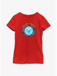 Marvel Black Panther: Wakanda Forever Vibranium Reactor Youth Girls T-Shirt, RED, hi-res