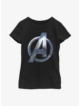 Marvel Black Panther: Wakanda Forever Avengers Symbol Youth Girls T-Shirt, , hi-res