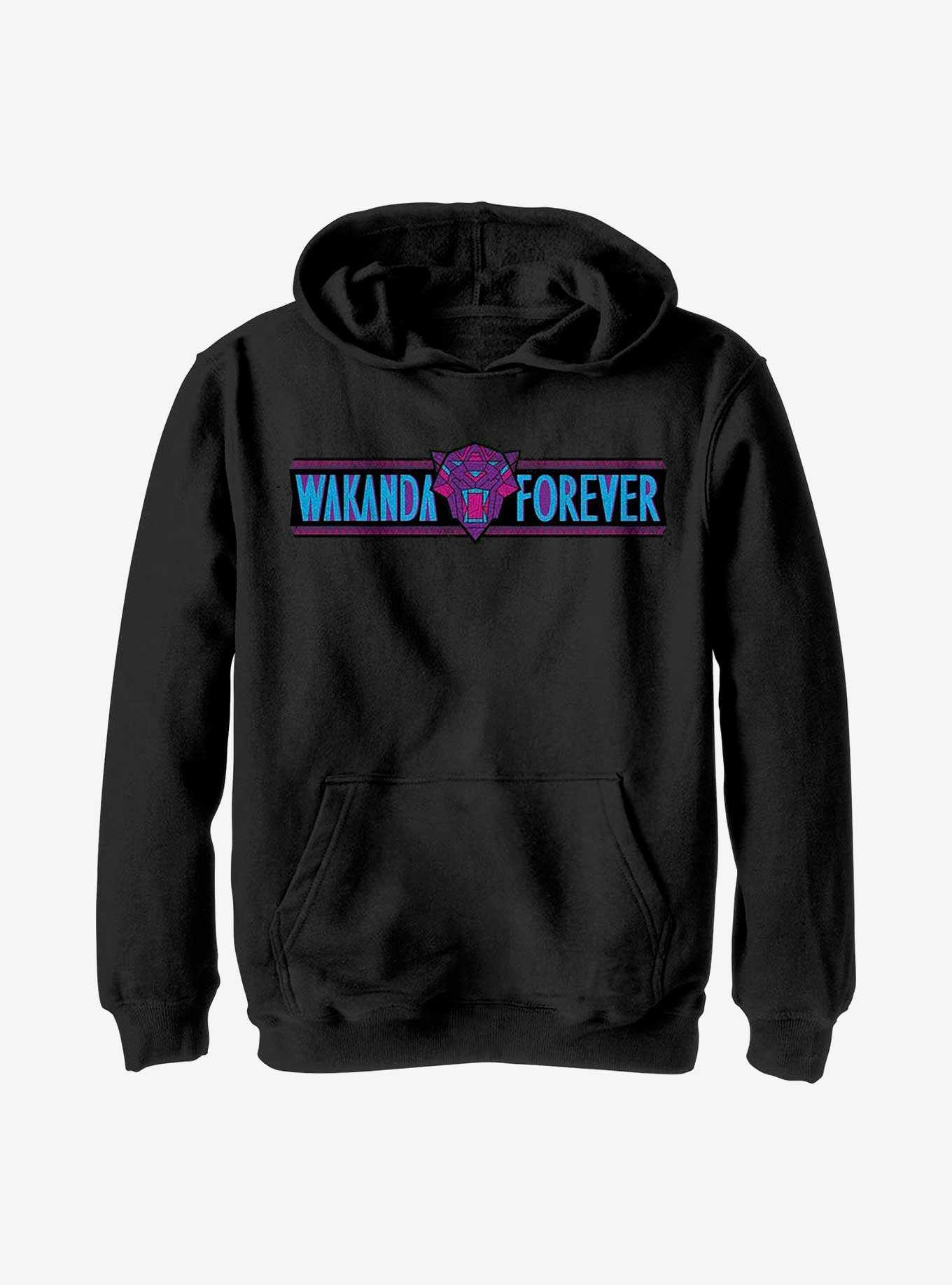 Marvel Black Panther: Wakanda Forever Banner Youth Hoodie, , hi-res