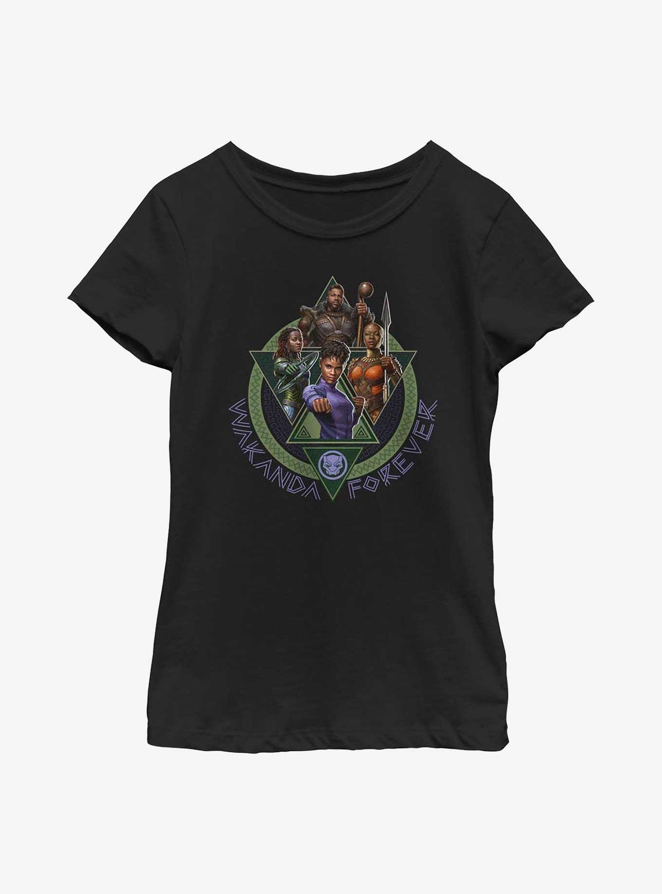 Marvel Black Panther: Wakanda Forever Squad Youth Girls T-Shirt, , hi-res