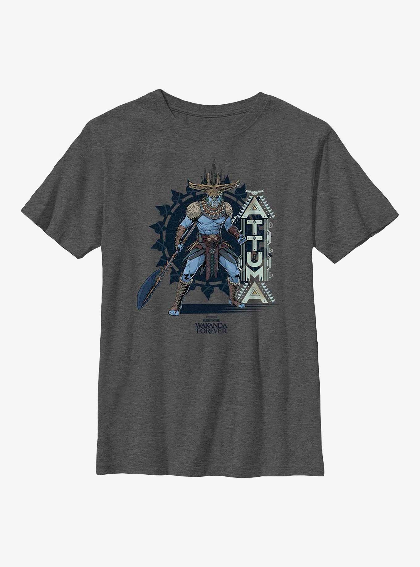 Marvel Black Panther: Wakanda Forever Barbarian Attuma Youth T-Shirt, CHAR HTR, hi-res