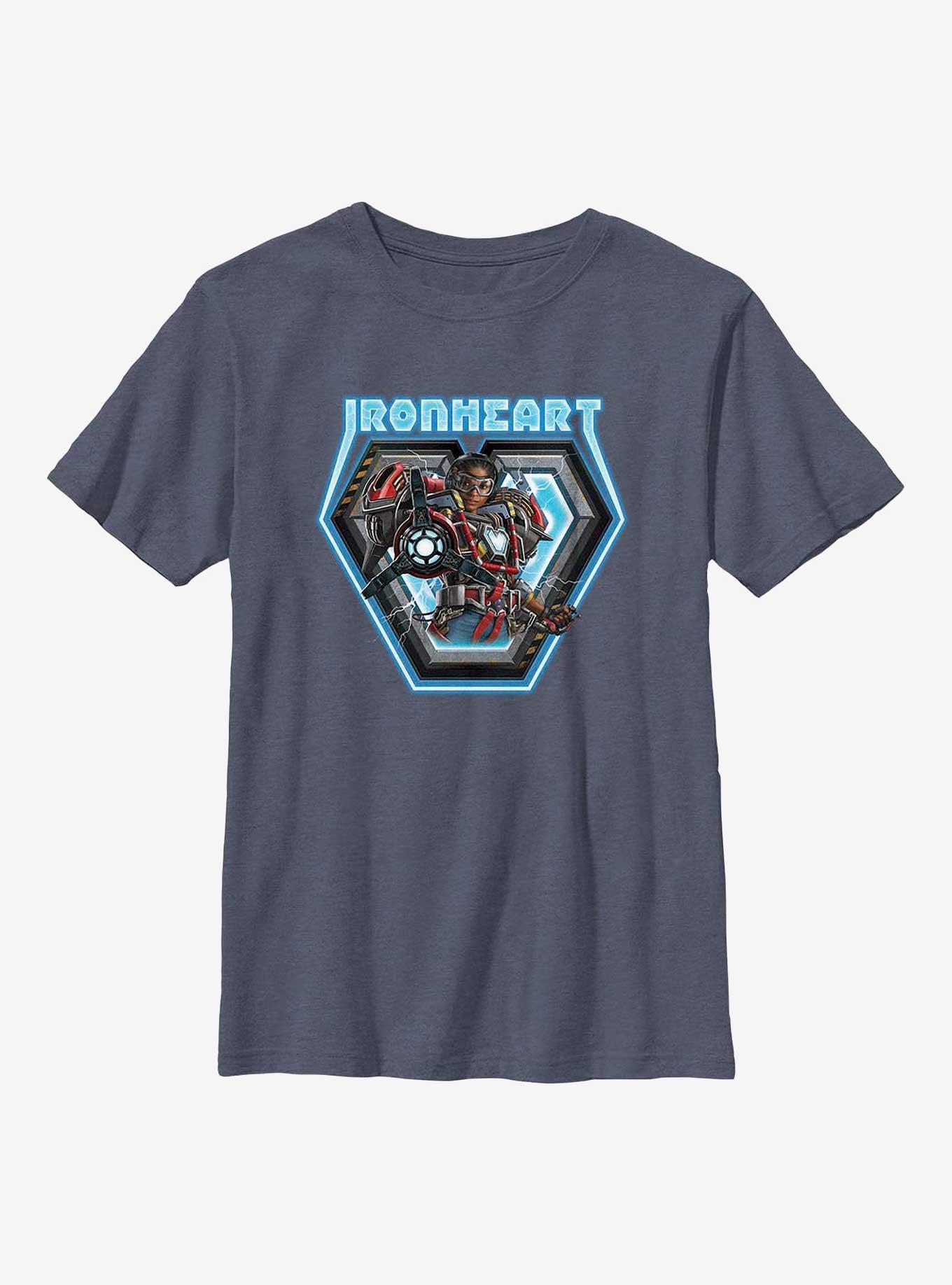 Marvel Black Panther: Wakanda Forever Ironheart Badge Youth T-Shirt, , hi-res