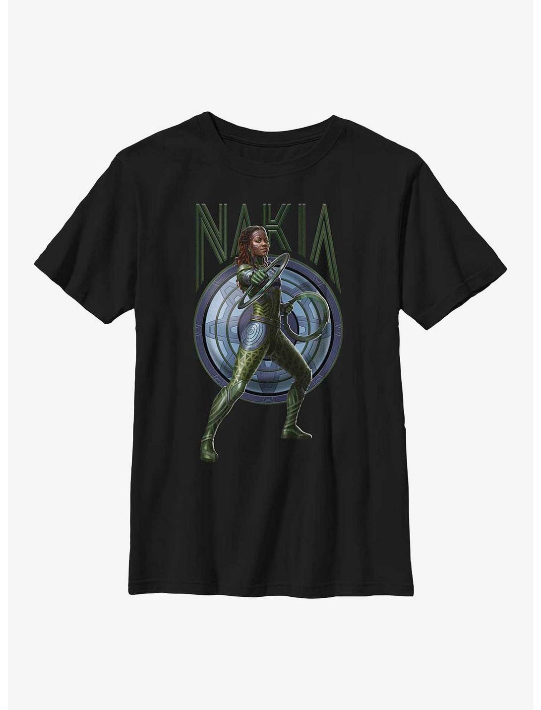 Marvel Black Panther: Wakanda Forever Nakia Youth T-Shirt, BLACK, hi-res