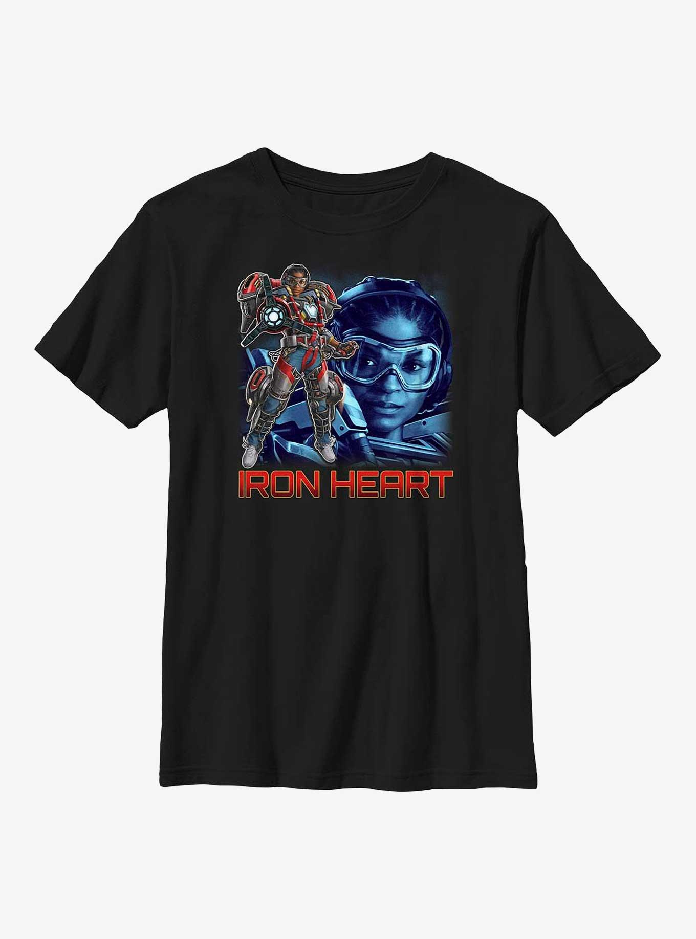 Marvel Black Panther: Wakanda Forever Ironheart Portrait Youth T-Shirt, BLACK, hi-res