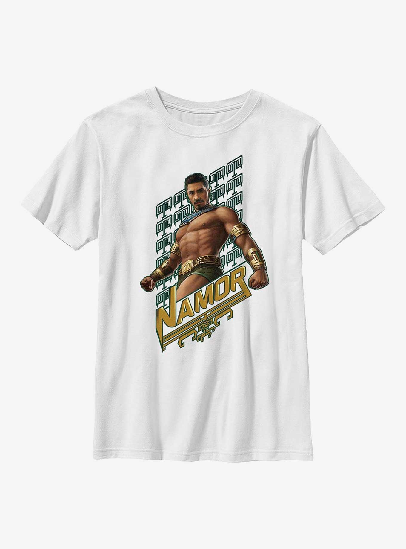 Marvel Black Panther: Wakanda Forever Namor Name Youth T-Shirt, , hi-res