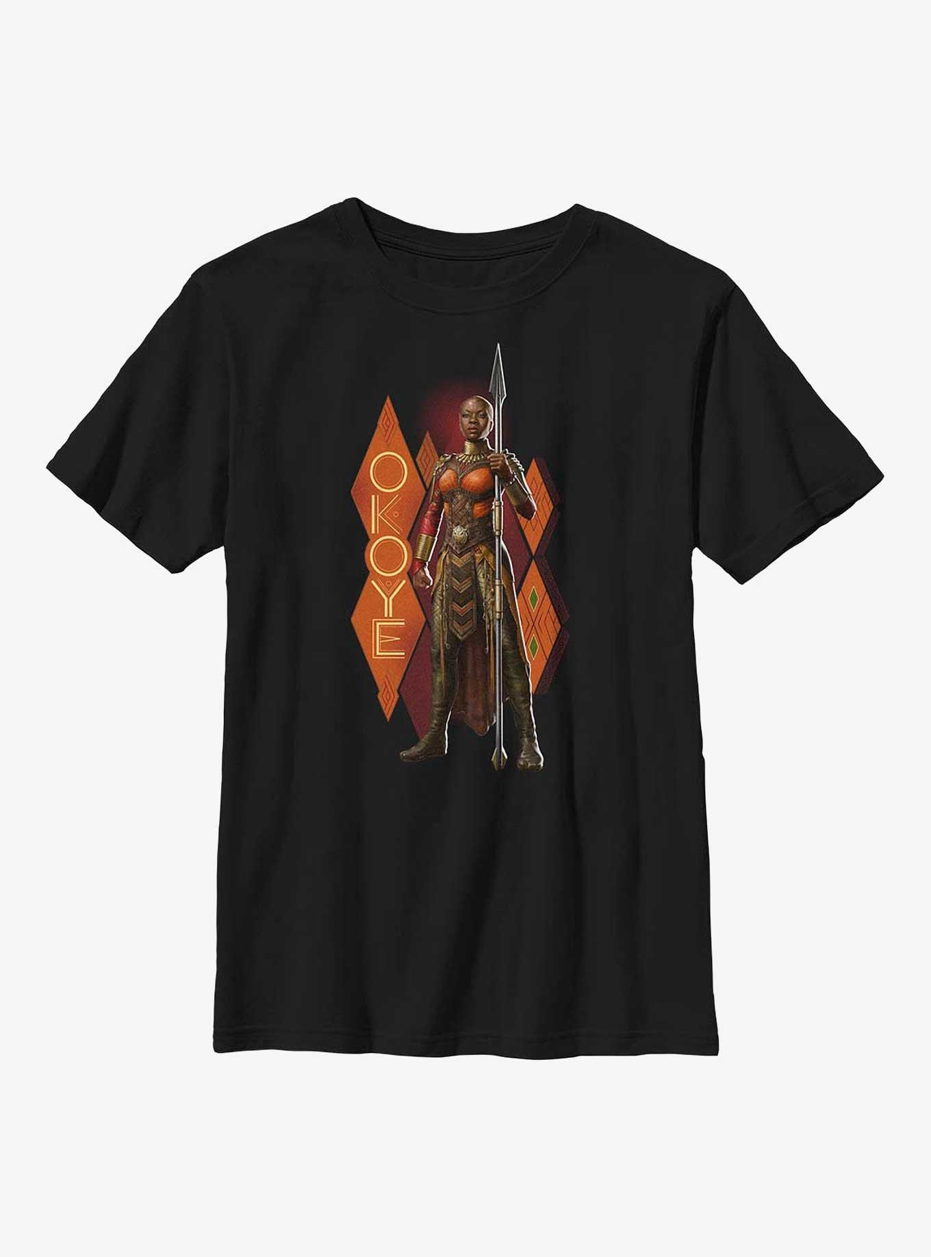 Marvel Black Panther: Wakanda Forever Okoye Pattern Youth T-Shirt, , hi-res