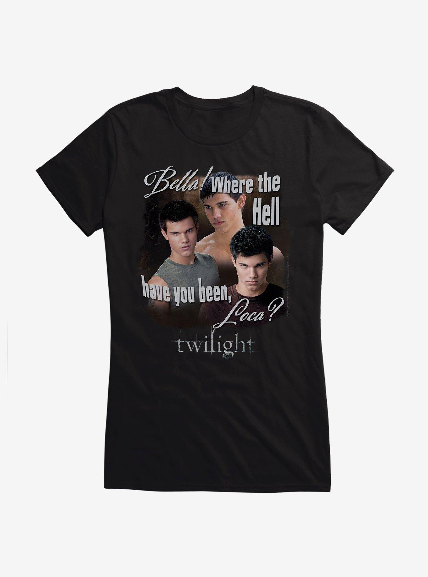 Twilight Jacob Where You Been Loca Girls T-Shirt, BLACK, hi-res