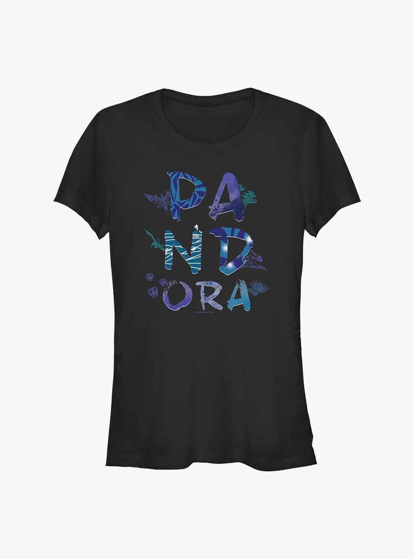 Avatar Flora and Fauna Logo Girls T-Shirt, BLACK, hi-res