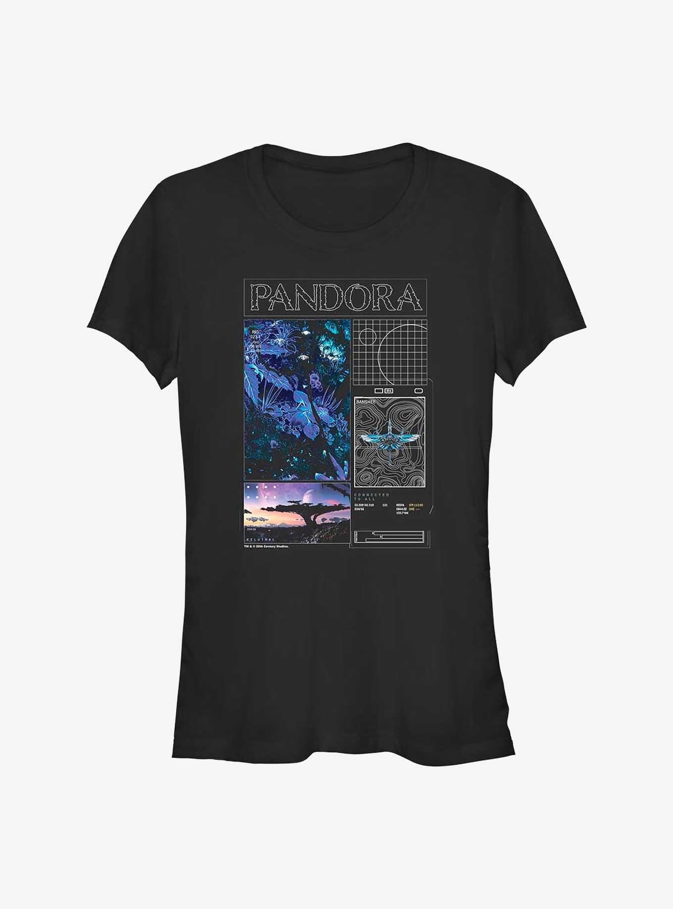 Avatar Pandora Schematic Girls T-Shirt, BLACK, hi-res