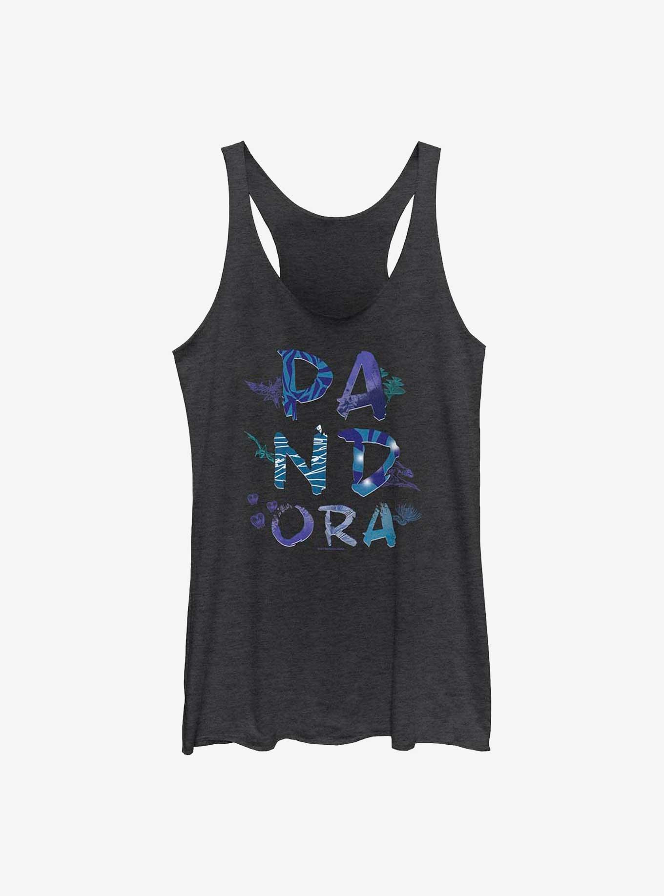 Avatar Flora and Fauna Logo Girls Tank, BLK HTR, hi-res