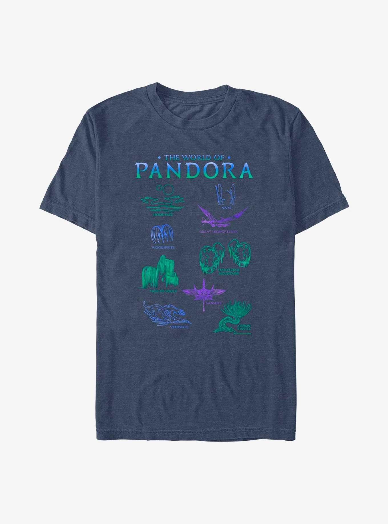Avatar The World of Pandora T-Shirt, NAVY HTR, hi-res