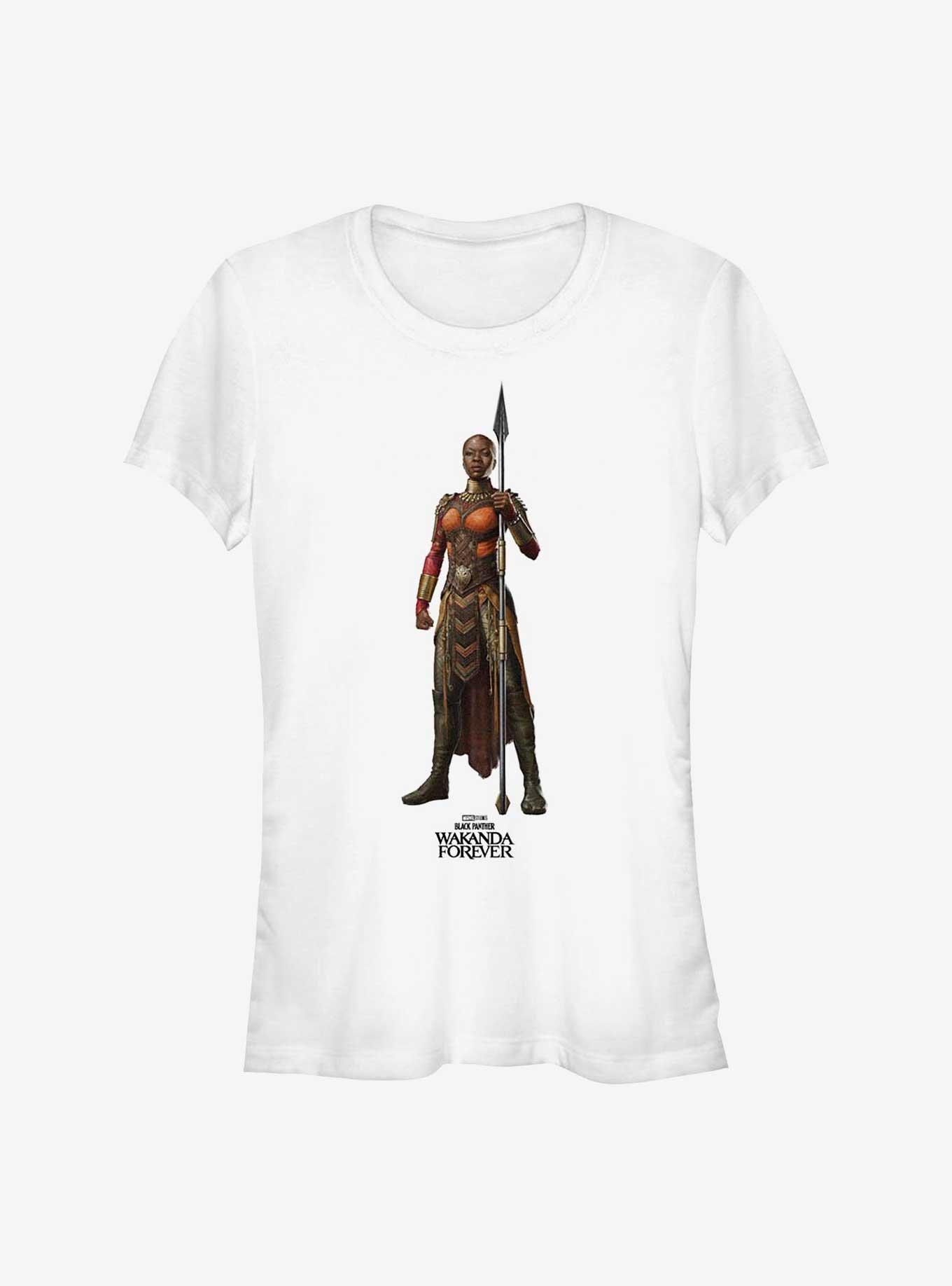 Marvel Black Panther: Wakanda Forever Okoye Action Pose Girls T-Shirt, , hi-res