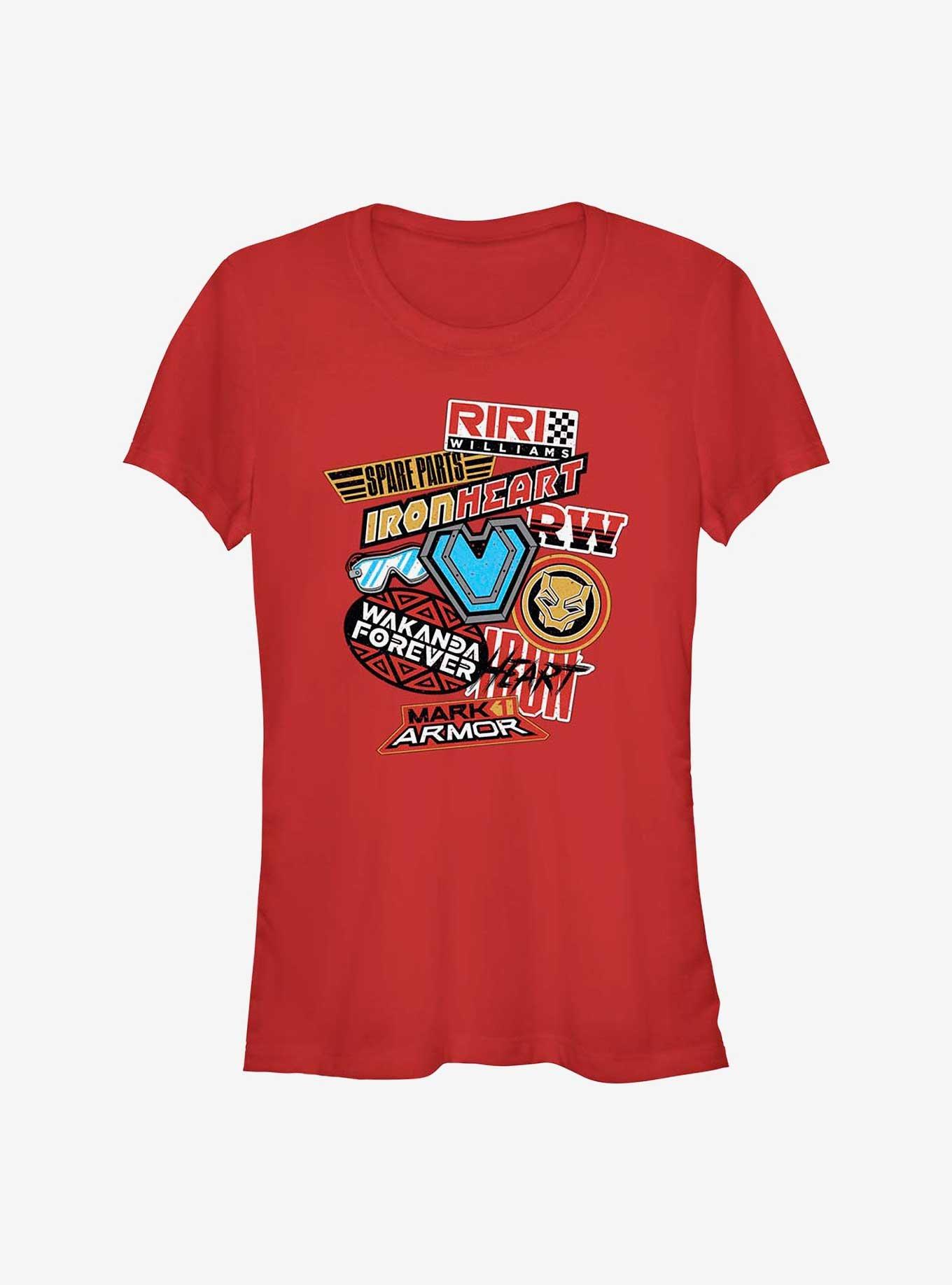 Marvel Black Panther: Wakanda Forever Badge Collage Girls T-Shirt