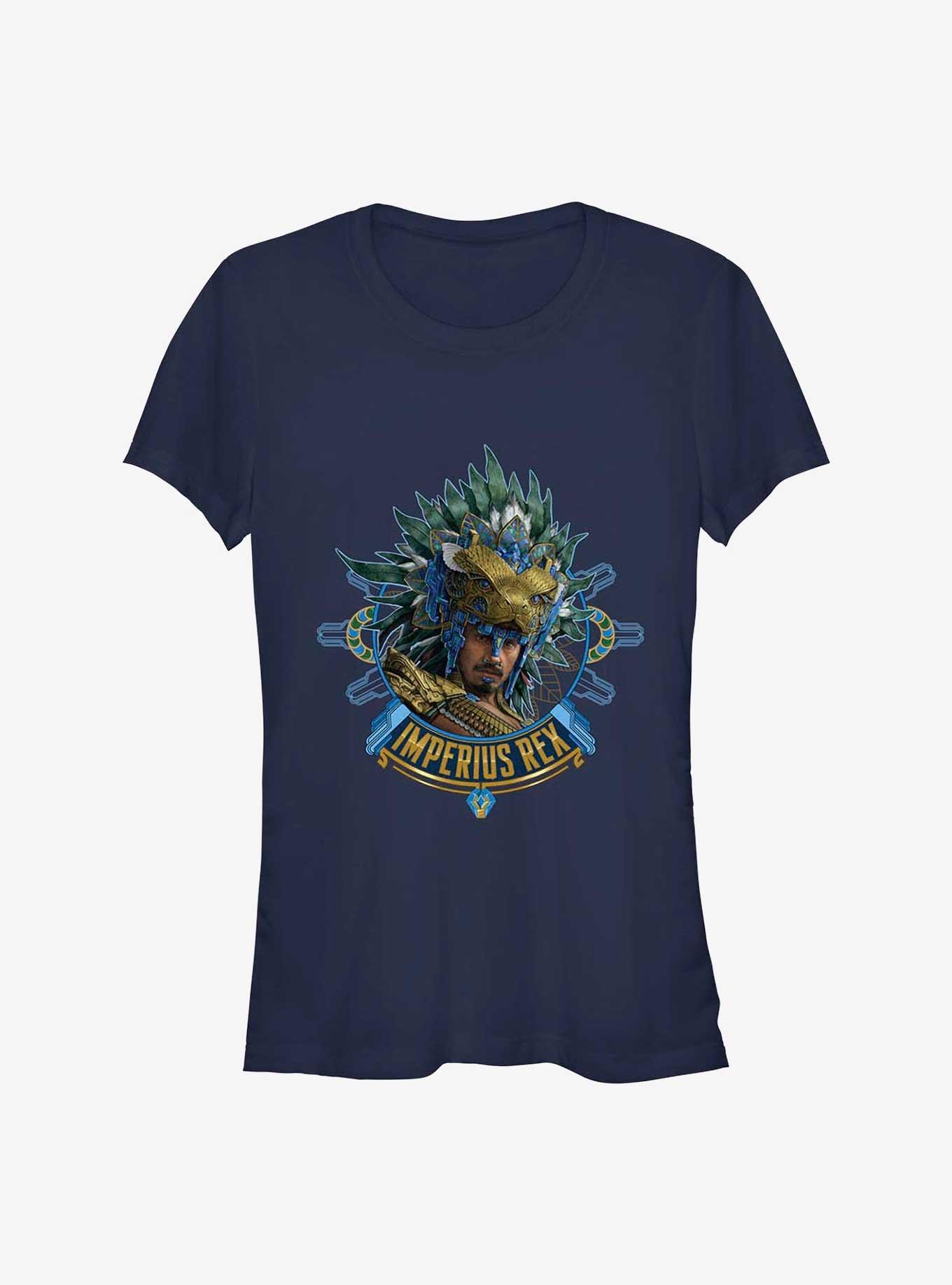 Marvel Black Panther: Wakanda Forever Imperius Rex Girls T-Shirt, NAVY, hi-res