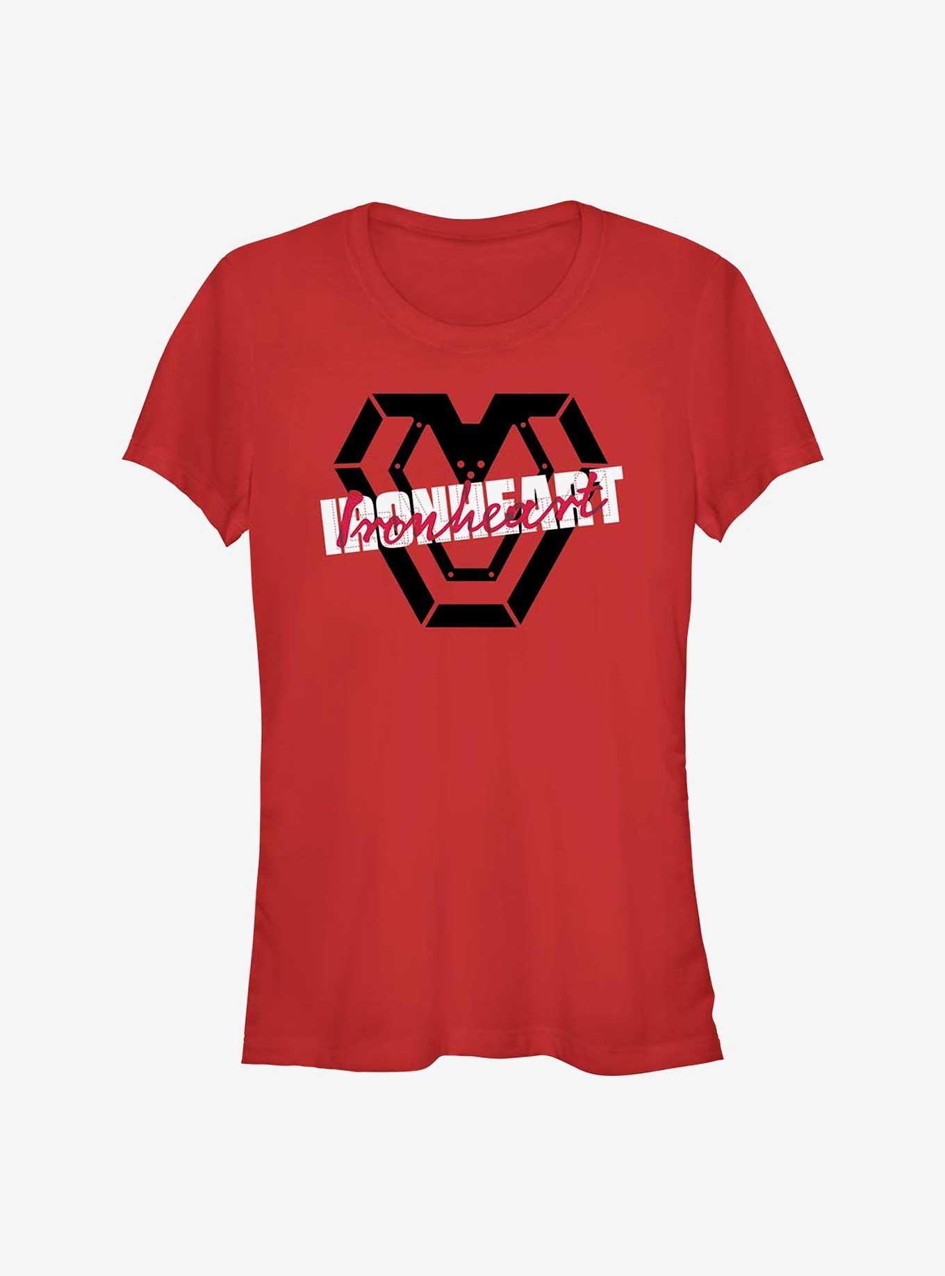 Marvel Black Panther: Wakanda Forever Ironheart Emblem Girls T-Shirt, RED, hi-res