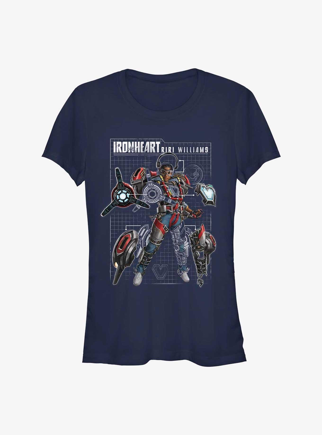 Marvel Black Panther: Wakanda Forever Ironheart Schematic Girls T-Shirt, , hi-res