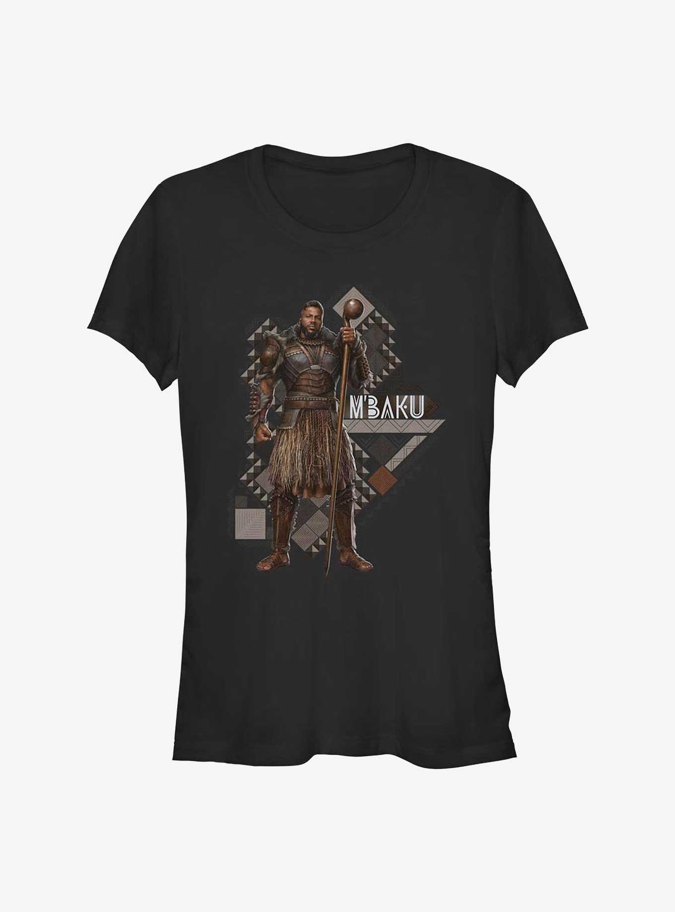 Marvel Black Panther: Wakanda Forever Mbaku Hero Shot Girls T-Shirt, BLACK, hi-res