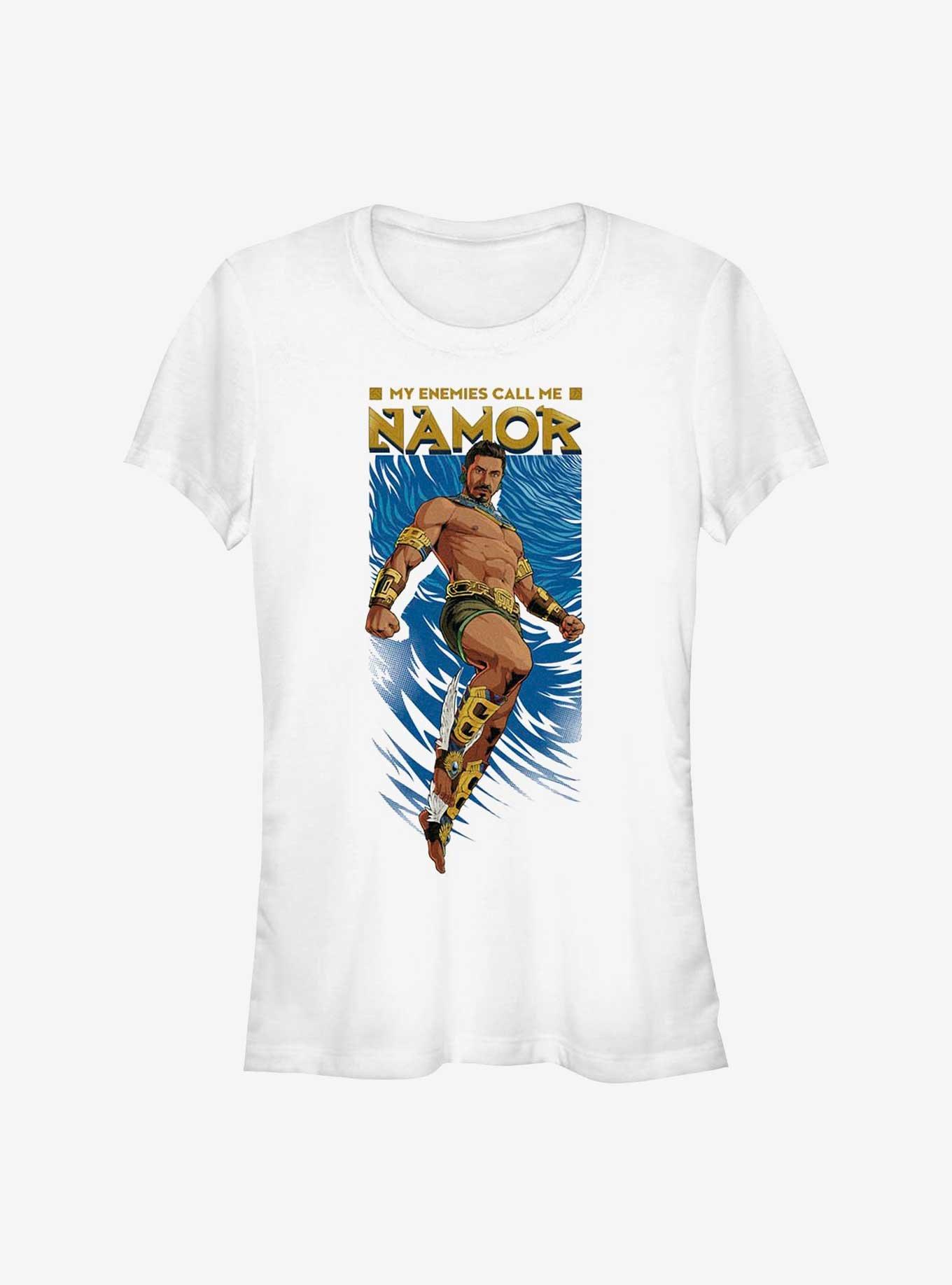 Marvel Black Panther: Wakanda Forever Namor's Epic Entrance Girls T-Shirt, WHITE, hi-res