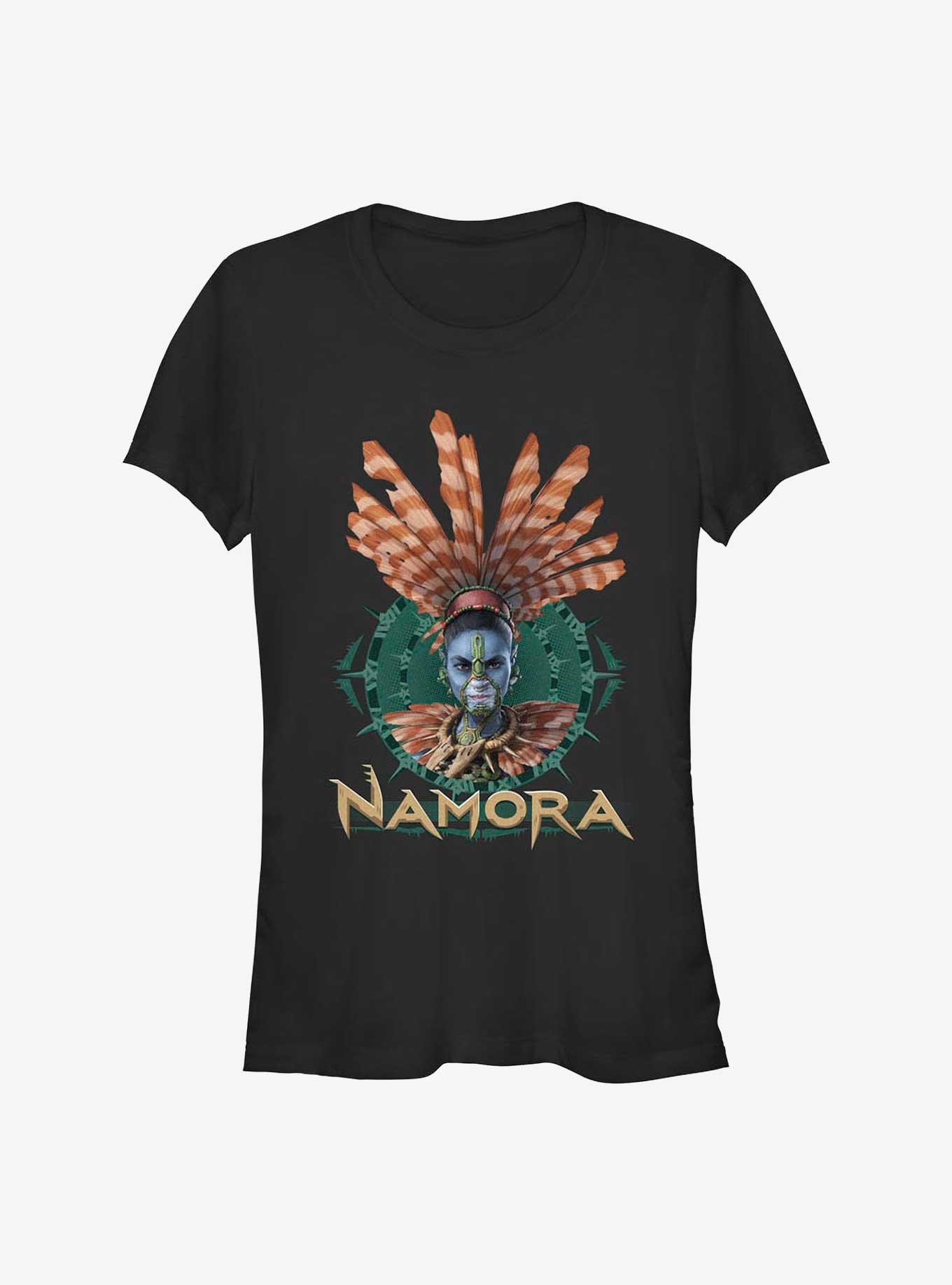 Marvel Black Panther: Wakanda Forever Namora Fin Crown Portrait Girls T-Shirt, , hi-res