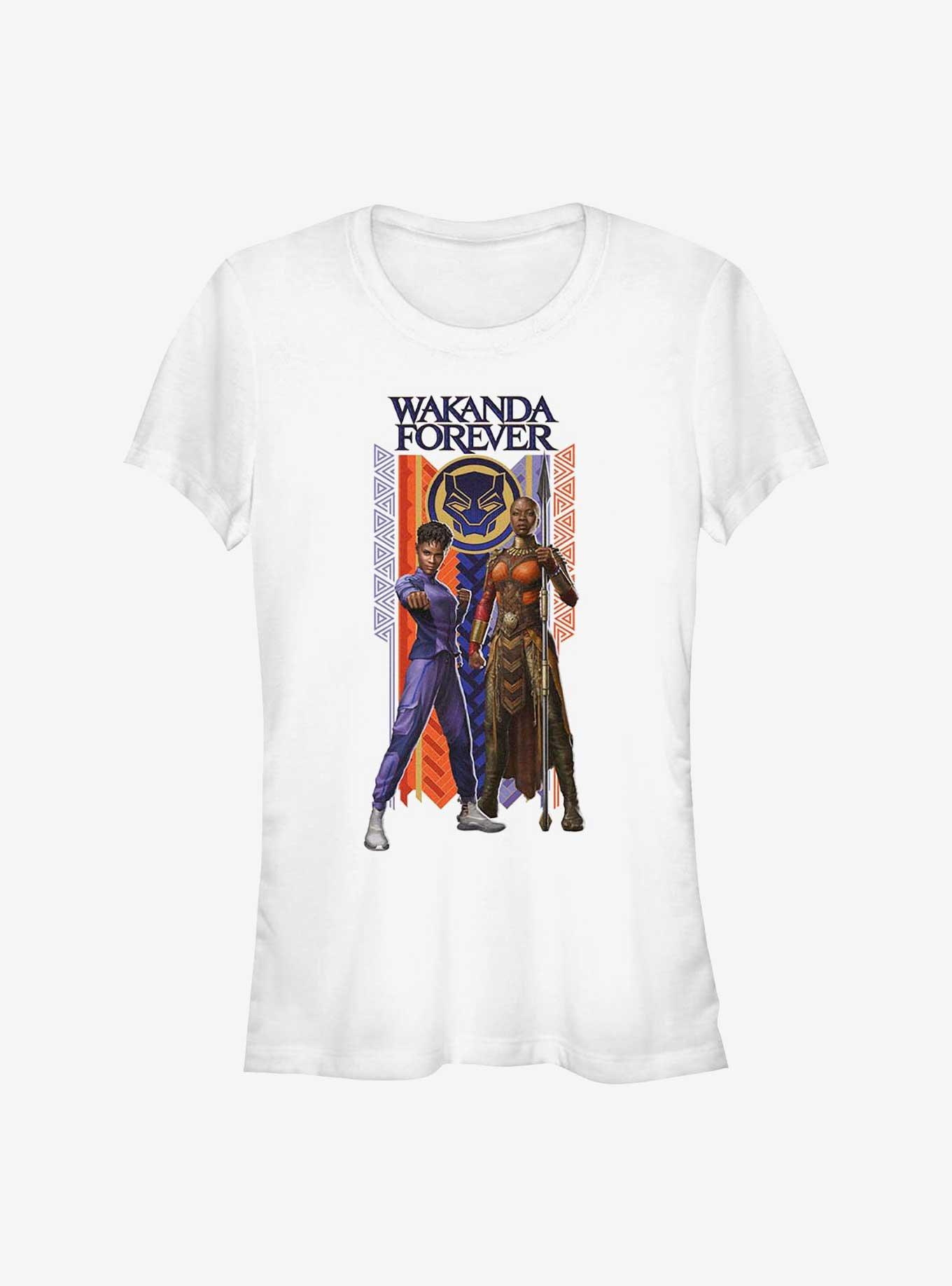 Marvel Black Panther: Wakanda Forever Shuri and Okoye Hero Girls T-Shirt, WHITE, hi-res