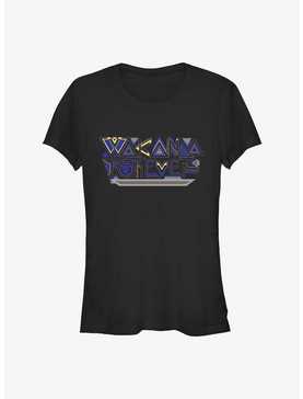 Marvel Black Panther: Wakanda Forever Wakanda Forever Geometric Logo Girls T-Shirt, , hi-res