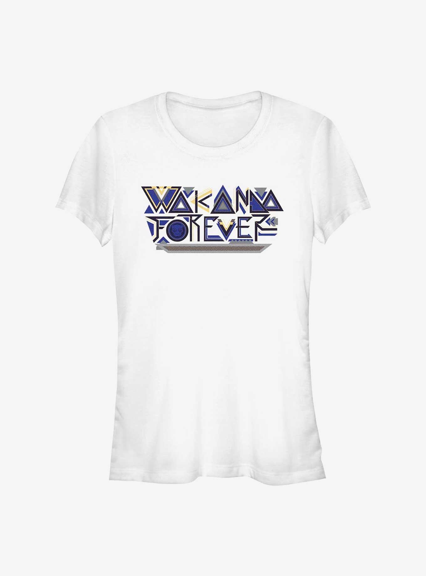 Marvel Black Panther: Wakanda Forever Wakanda Forever Geometric Logo Girls T-Shirt, , hi-res