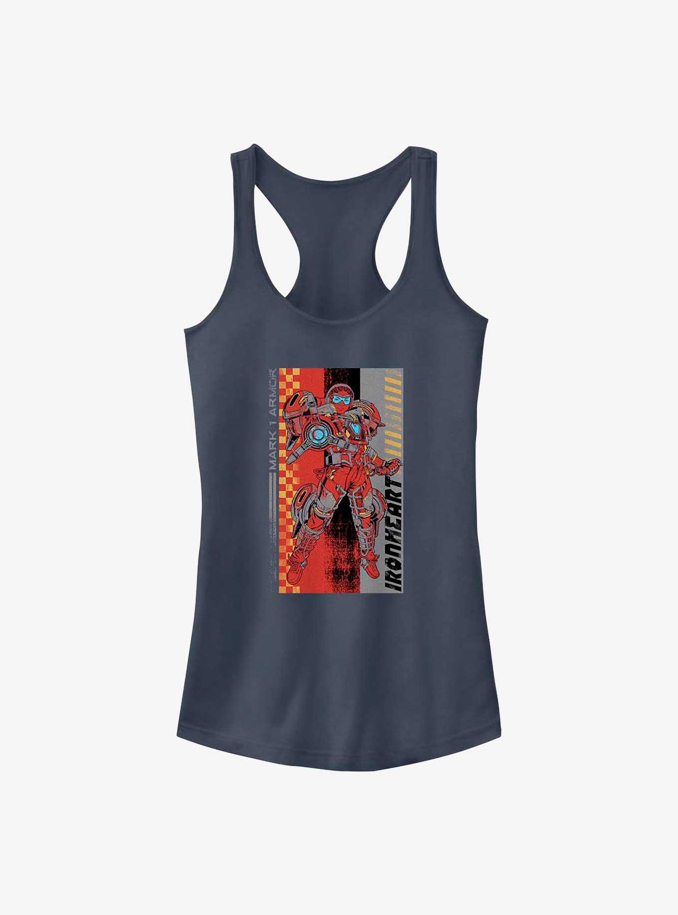 Marvel Black Panther: Wakanda Forever Ironheart Mark 1 Armor Girls Tank, INDIGO, hi-res