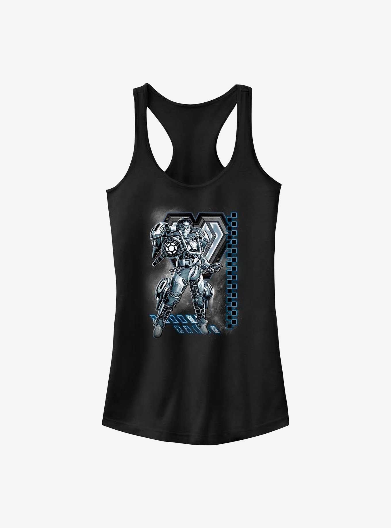 Marvel Black Panther: Wakanda Forever Ironheart Hero Pose Girls Tank, BLACK, hi-res