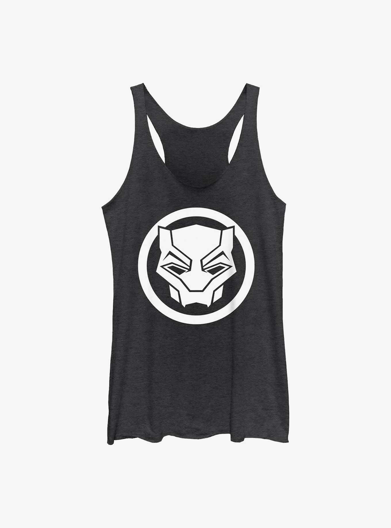 Marvel Black Panther: Wakanda Forever Warrior Sigil Girls Tank, BLK HTR, hi-res