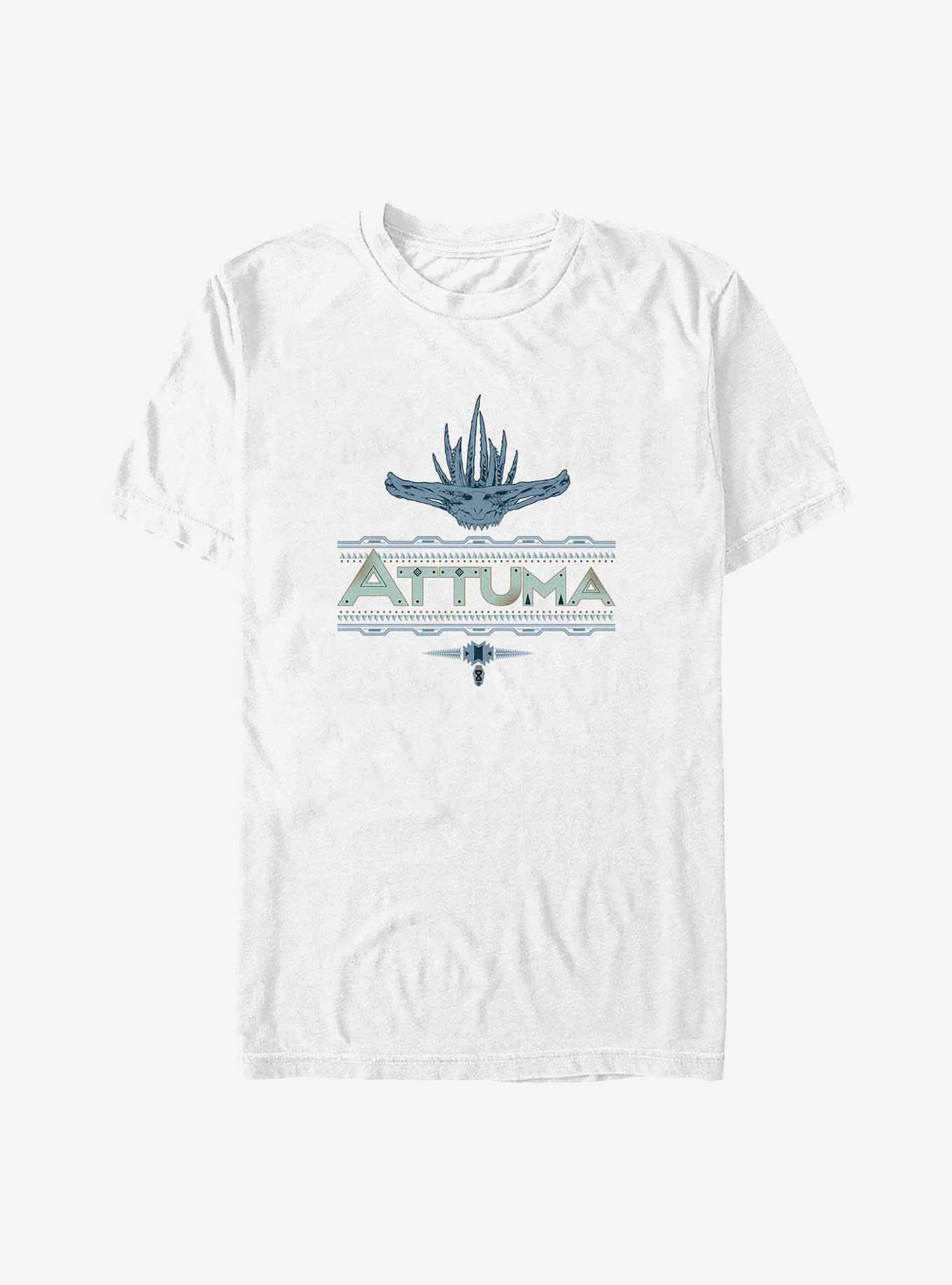 Marvel Black Panther: Wakanda Forever Attuma Logo T-Shirt, WHITE, hi-res