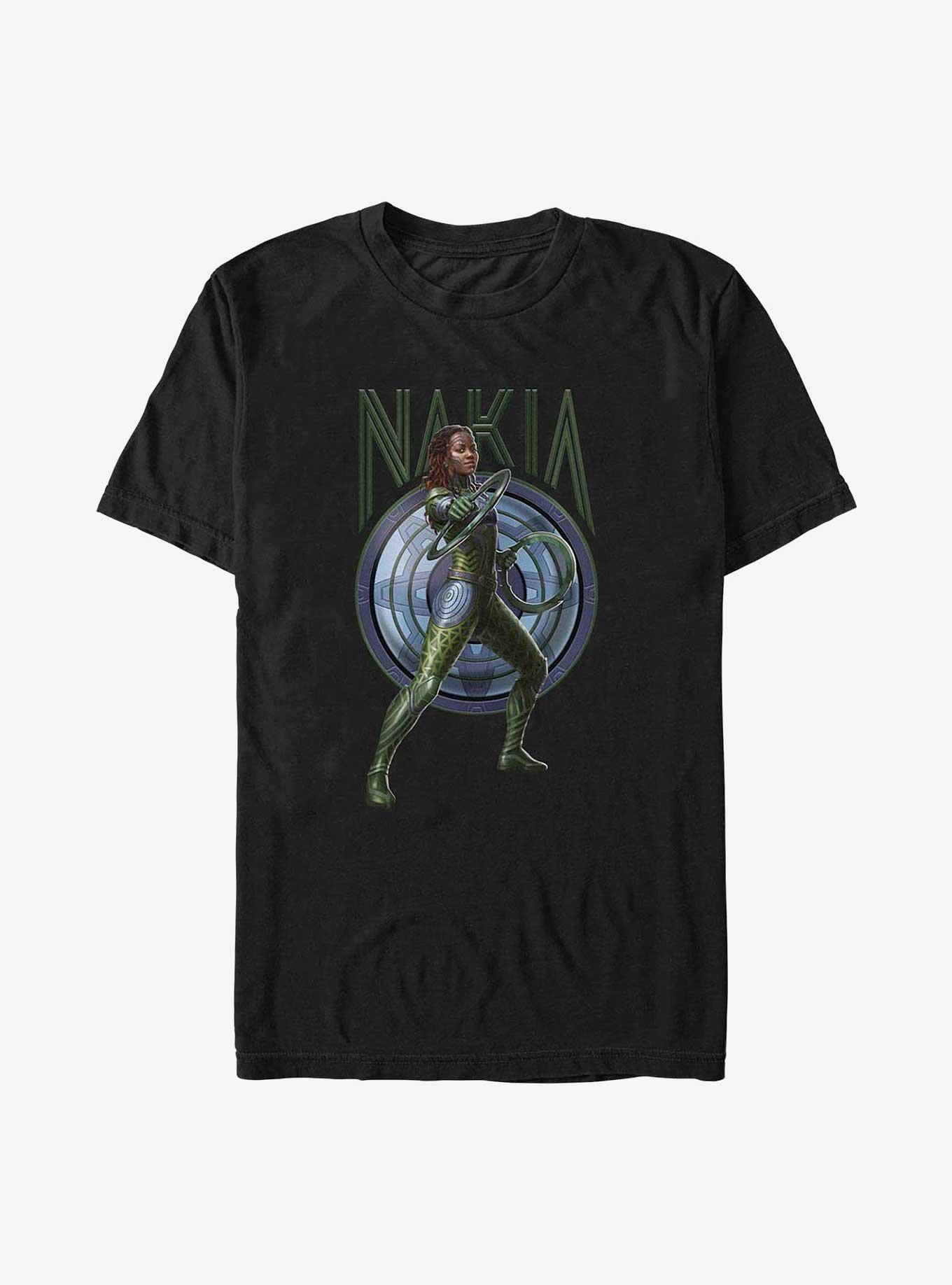 Marvel Black Panther: Wakanda Forever Nakia Shield T-Shirt, BLACK, hi-res