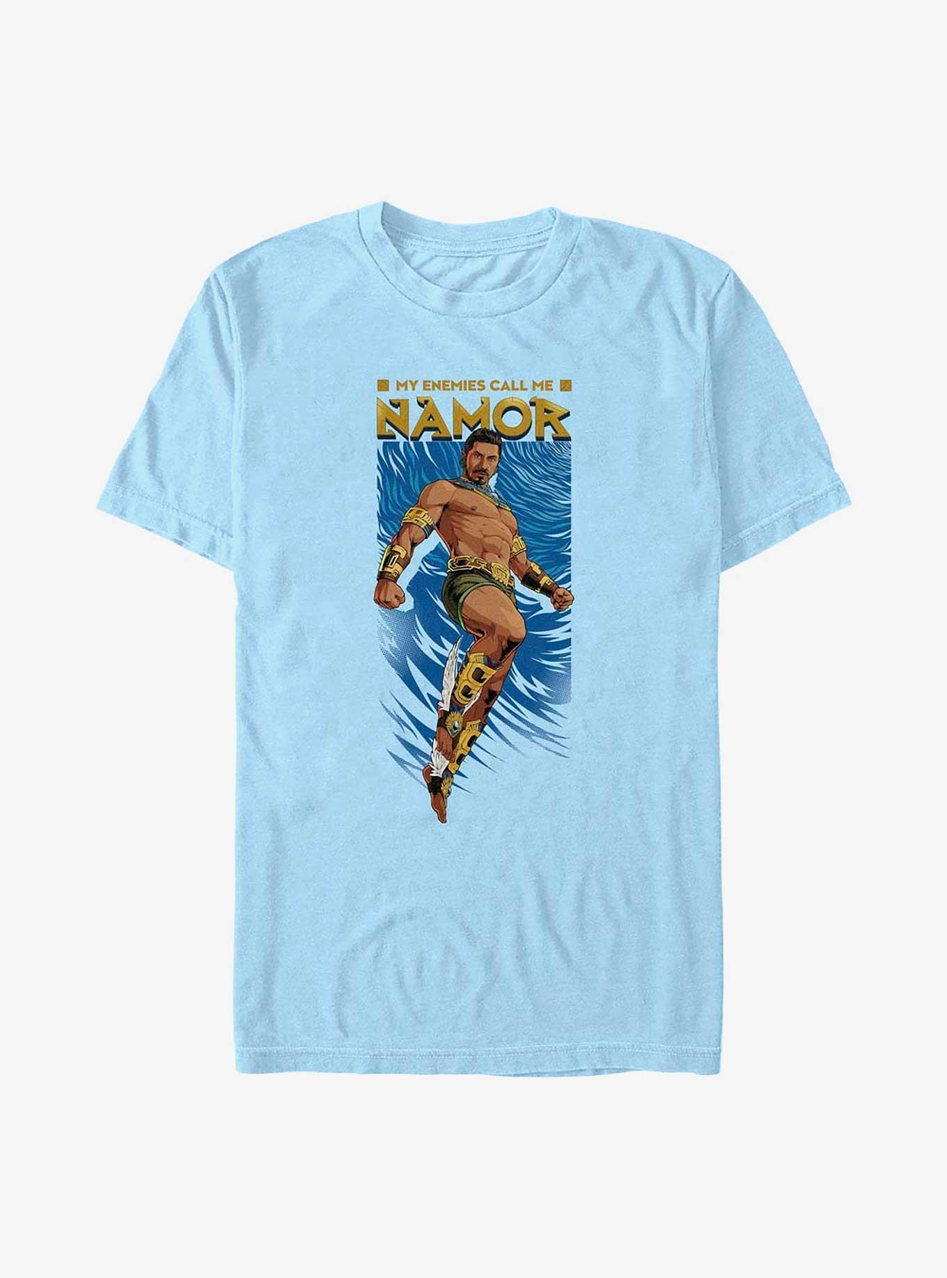 Marvel Black Panther: Wakanda Forever Namor's Epic Entrance T-Shirt, LT BLUE, hi-res