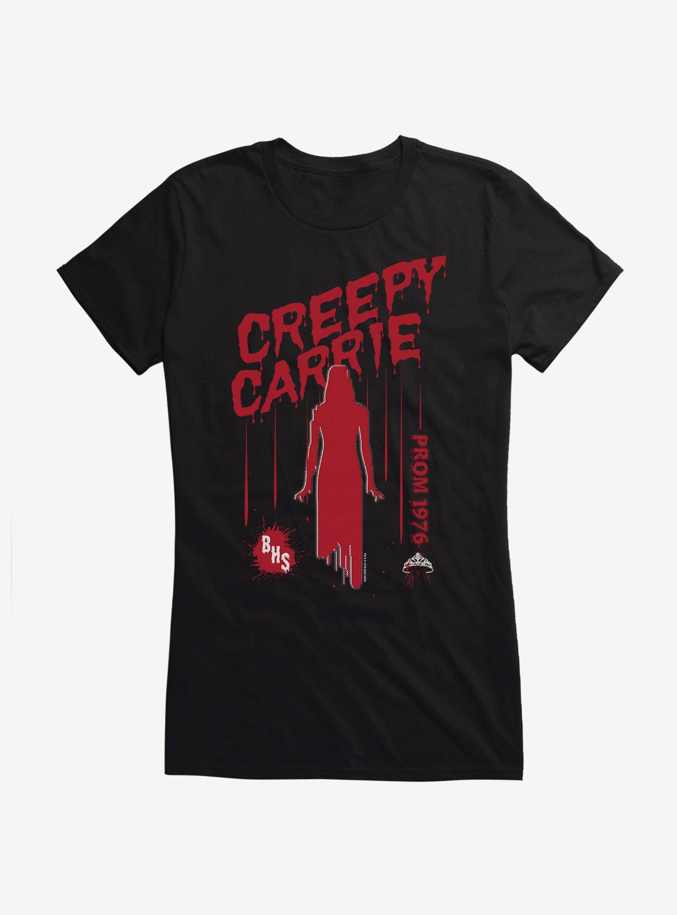 THRDLESS Carrie 1976 Creepy Carrie Girls T-Shirt