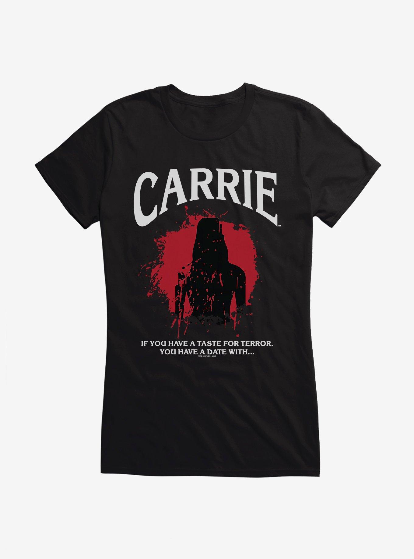THRDLESS Carrie 1976 Silhouette Splatter Girls T-Shirt