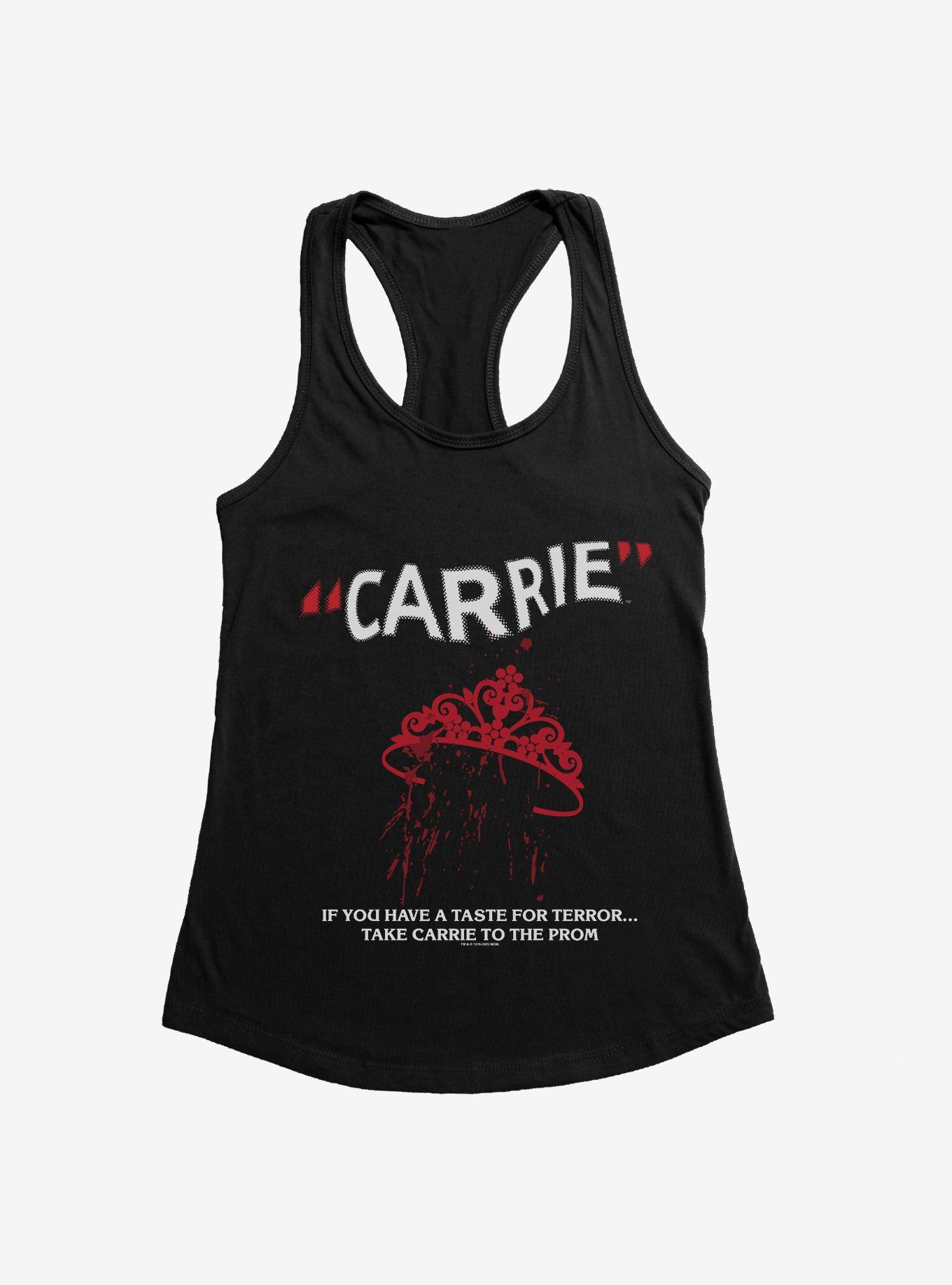 Carrie 1976 Crown Splatter Girls Tank, BLACK, hi-res