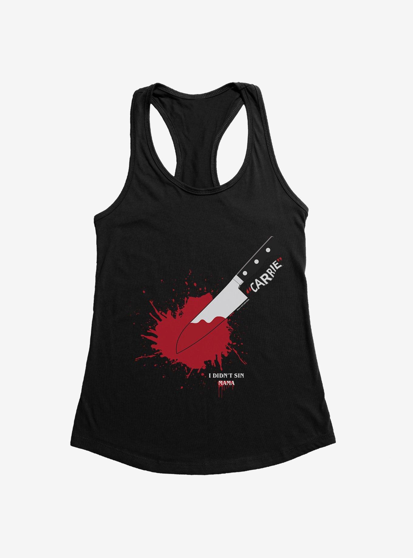 Carrie 1976 Knife Splatter Girls Tank