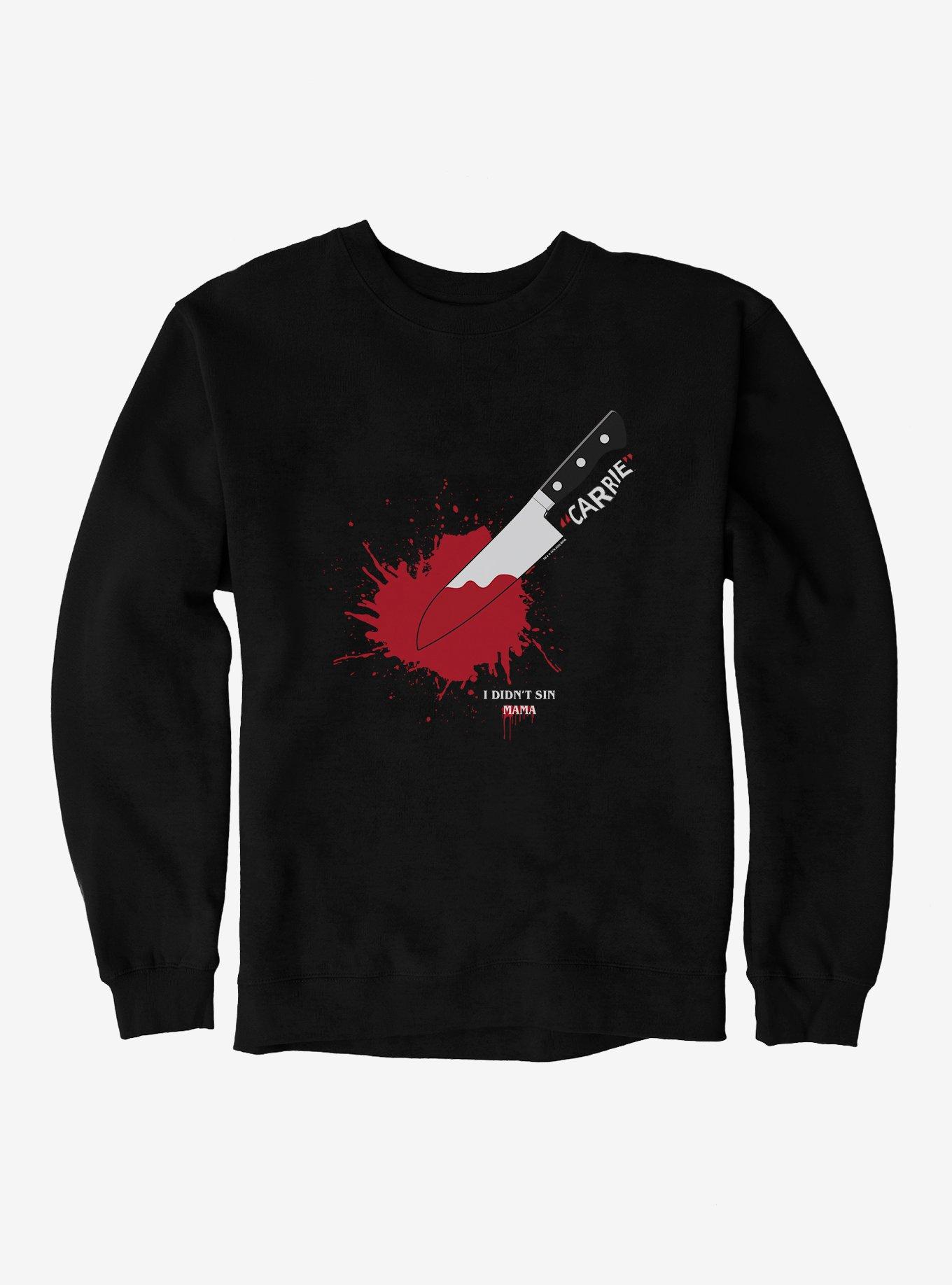 THRDLESS Carrie 1976 Knife Splatter Sweatshirt
