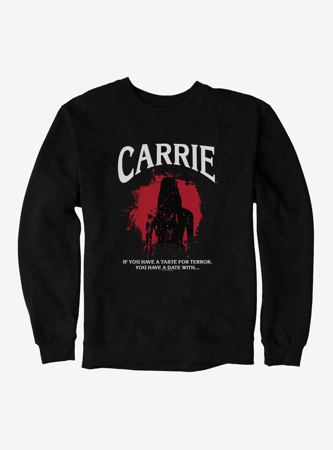 Carrie 1976 Silhouette Splatter Sweatshirt, BLACK, hi-res