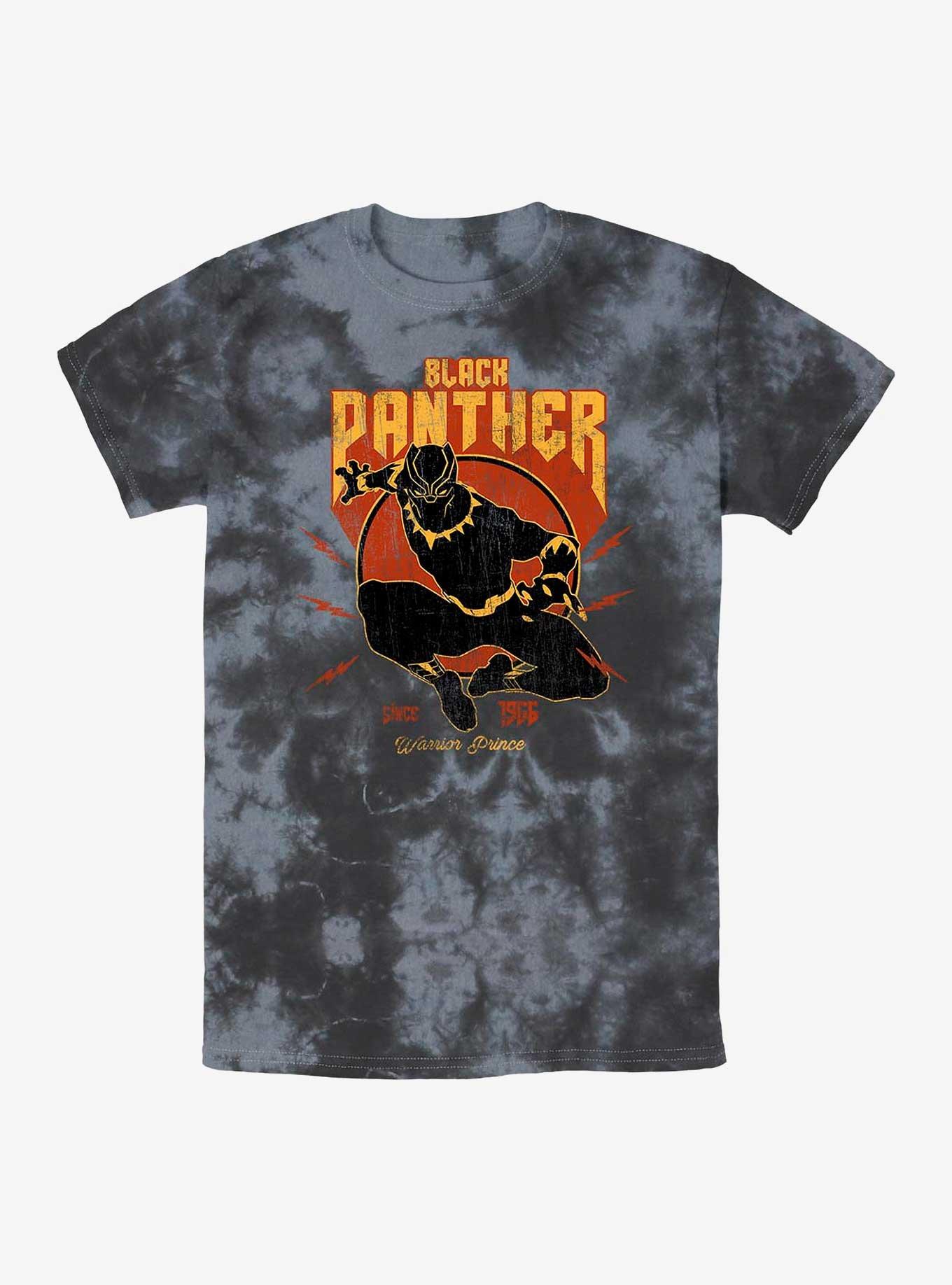 Marvel Black Panther Warrior Prince Tie-Dye T-Shirt, BLKCHAR, hi-res