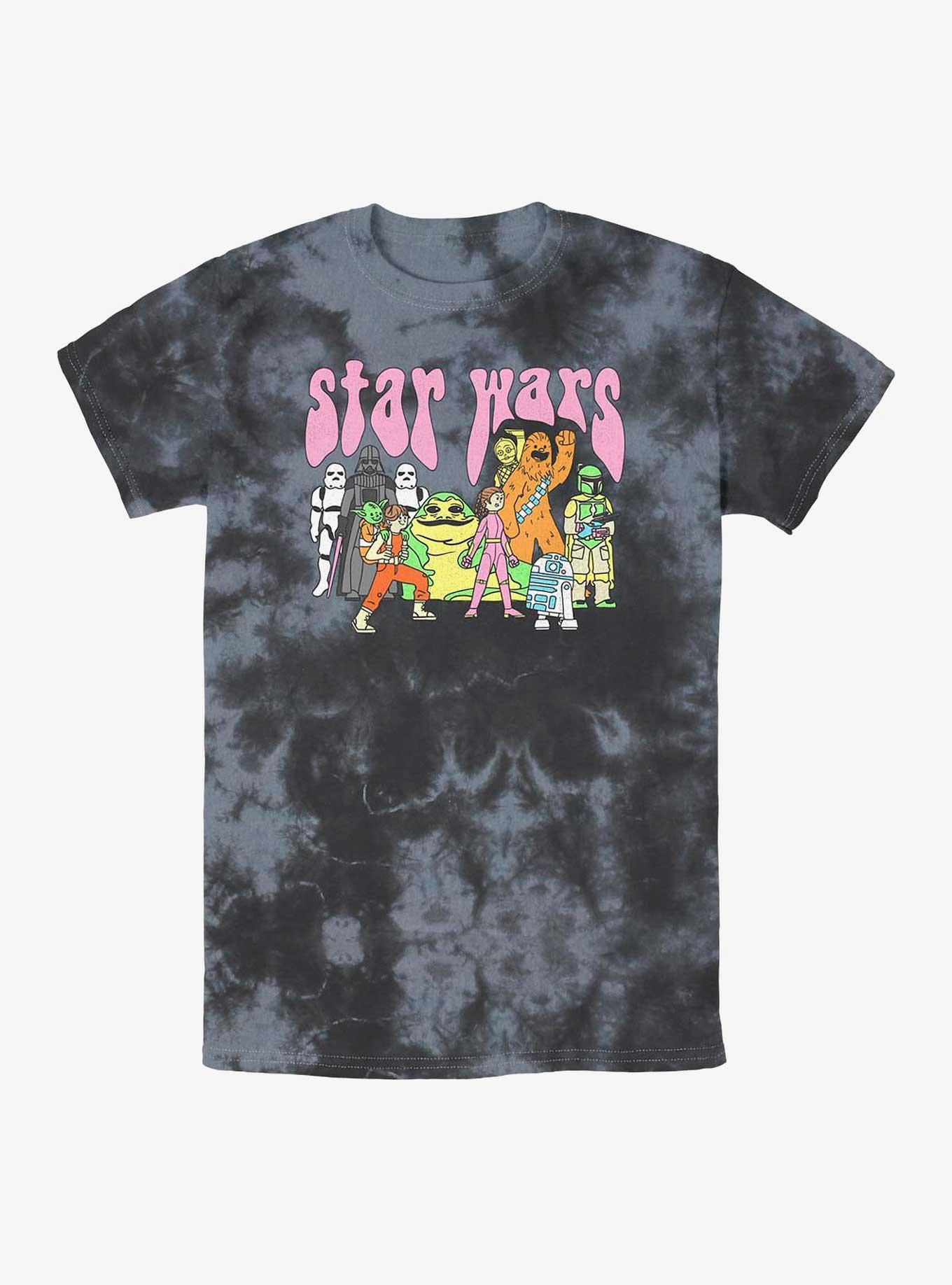 Star Wars Psychedelic Characters Tie-Dye T-Shirt, BLKCHAR, hi-res