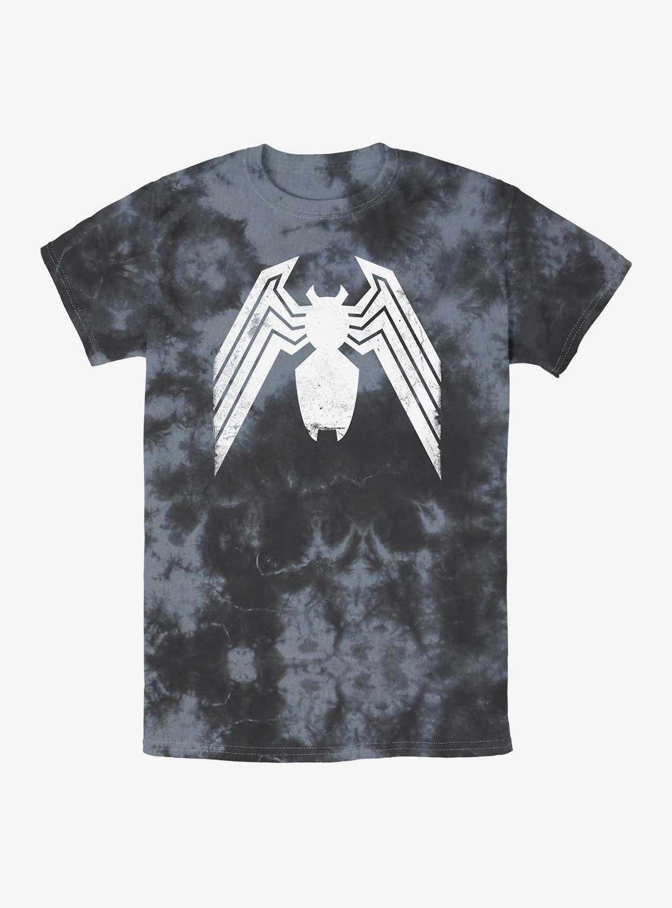 Marvel Venom Spider Logo Tie-Dye T-Shirt, BLKCHAR, hi-res