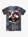 Marvel Venom Venomous Japanese Lettering Tie-Dye T-Shirt, BLKCHAR, hi-res